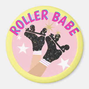 Aimant Patinage moderne Roller Babe Skater Derby Patinage
