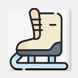 Aimant patinage sur glace