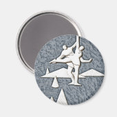 Aimant Patinage sur glace (Recto/Verso)