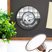 Aimant Patinage Tartan moderne personnalisé