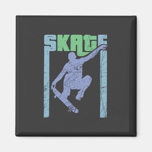 Aimant Patinage vintage (Devant)