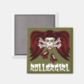 Aimant Patiner ou mourir avec des ailes d'anges (Recto/Verso)