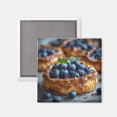 Aimant Pâtisserie danoise aux myrtilles (Recto/Verso)