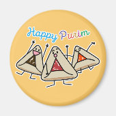 Aimant Pâtisserie Purim hamantaschen Sameach Oznei Haman (Devant)