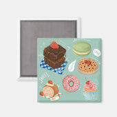 Aimant Pâtisseries (Recto/Verso)