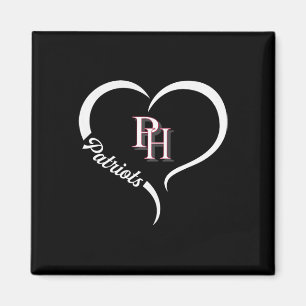 Aimant Patrick Henry Patriots Logo Demi-Coeur Slogan Hs