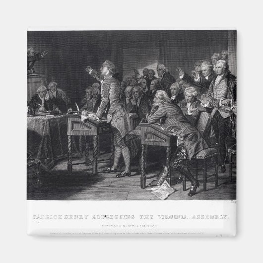 Aimant Patrick Henry s'adressant à l'Assemblée de Virgini (Devant)