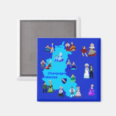 Aimant Patrimoine de Champagne-Ardenne (Recto/Verso)