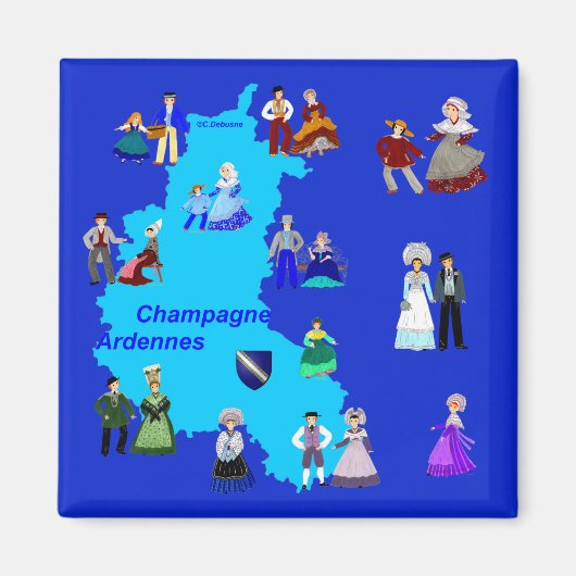 Aimant Patrimoine de Champagne-Ardenne (Devant)