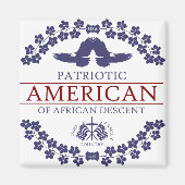 Aimant PATRIOT Afro-Américain (Devant)