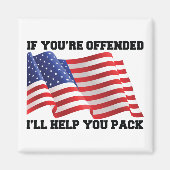 Aimant patriote américain (Devant)