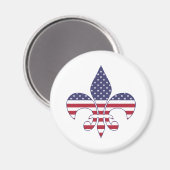Aimant Patriotic American Flag (Recto/Verso)