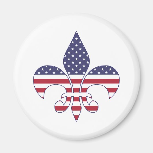 Aimant Patriotic American Flag (Devant)