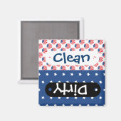 Aimant Patriotic Stars Stripes Freedom Drapeau 4 juillet (Recto/Verso)