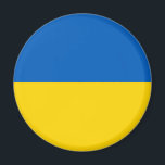 Aimant Patriotic Ukraine<br><div class="desc">Drapeau patriotique de l'Ukraine.</div>