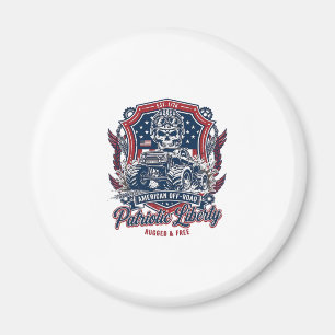 Aimant Patriotique 1776 Hors Route Crâne Monster Truck Lo