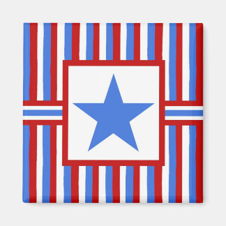 Aimant patriotique américain d'art populaire