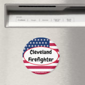 Aimant patriotique Cleveland Firefighter (In Situ (Lave-vaisselle))