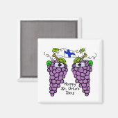 Aimant patriotique de raisins finlandais (Recto/Verso)