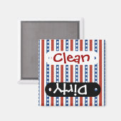 Aimant Patriotique Rouge Bleu Bleu Étoiles et rayures Lib (Recto/Verso)