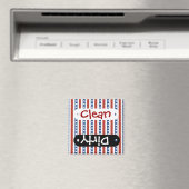 Aimant Patriotique Rouge Bleu Bleu Étoiles et rayures Lib (In Situ (Lave-vaisselle))