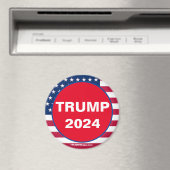 Aimant patriotique rouge TRUMP 2024 (In Situ (Lave-vaisselle))