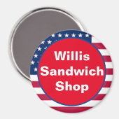 Aimant patriotique TRUMP 2024 (Recto/Verso)