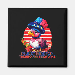 Aimant Patriotique Turquie 4 juillet Bbq Fireworks Party
