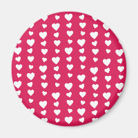 Patron Coeurs blancs du jour de San Valentin