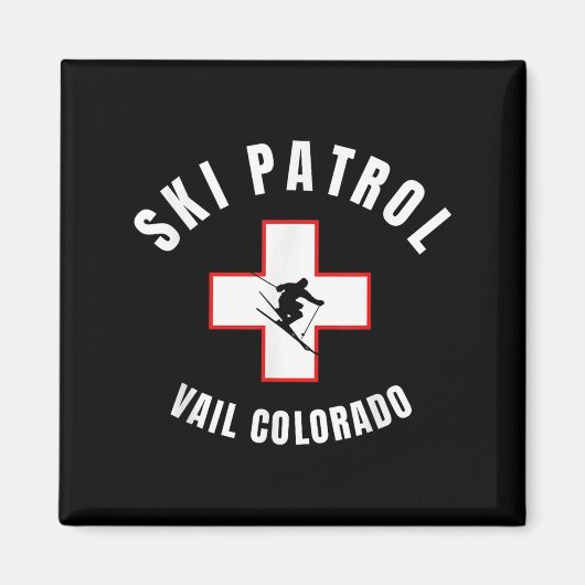 Aimant Patrouille de ski Vail Colorado (Devant)