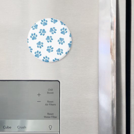 Aimant Patrouilles de Doodle, Paws de Chien, Paws Bleus (In situ (réfrigérateur))