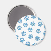Aimant Patrouilles de Doodle, Paws de Chien, Paws Bleus (Recto/Verso)