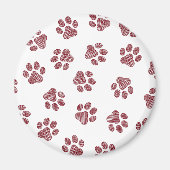 Aimant Patrouilles de Doodle, Paws de Chien, Paws De Bour (Devant)