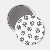 Aimant Patrouilles de Doodle, Paws de Chien, Paws Noirs (Recto/Verso)