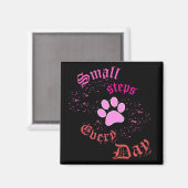 Aimant Patte de Chat | Petits Pas Chaque Jour (Recto/Verso)
