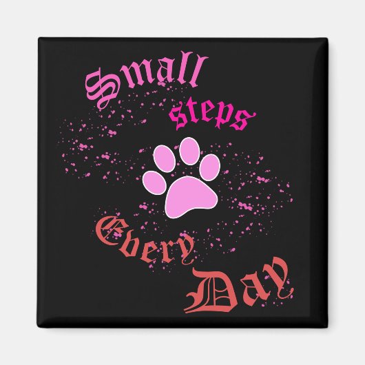 Aimant Patte de Chat | Petits Pas Chaque Jour (Devant)