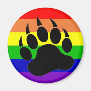 Aimant Patte d'ours de gay pride