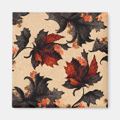 Aimant Pattern de Baroque Maple Leaves (Devant)
