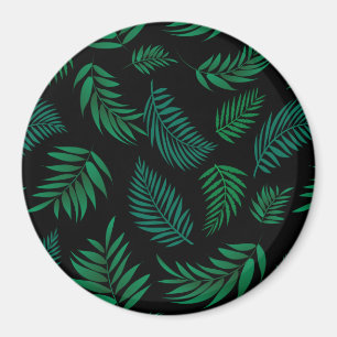 Aimant Pattern Tropical Leaves