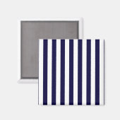 Aimant Patters de Classic Navy Blue et White Stripe (Recto/Verso)
