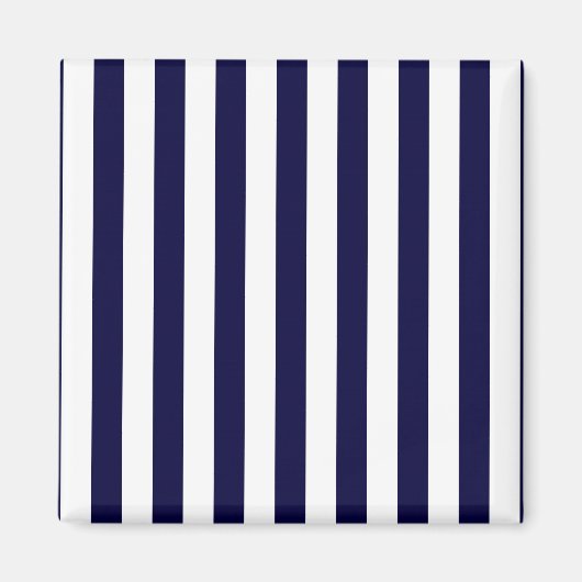 Aimant Patters de Classic Navy Blue et White Stripe (Devant)