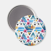 Aimant Patters de Geometric Tropical (Recto/Verso)