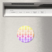 Aimant Patters de Girly Topical Rainbow Summer Pineapples (In Situ (Lave-vaisselle))