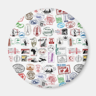 Aimant Patterson de Travel Stamp