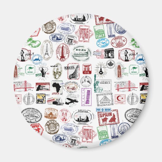 Aimant Patterson de Travel Stamp (Devant)