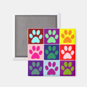 Aimant Pattes multicolores (Recto/Verso)