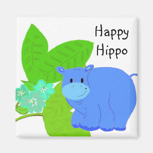 Aimant Pâturage Happy Hippo