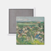 Aimant Paul Cezanne - Auvers, Vue panoramique (Recto/Verso)