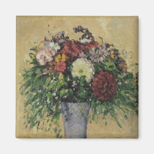 Aimant Paul Cezanne | Bouquet de fleurs dans un vase, c.1 (Devant)