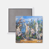 Aimant Paul Cezanne - Cinq Baigneurs (Recto/Verso)